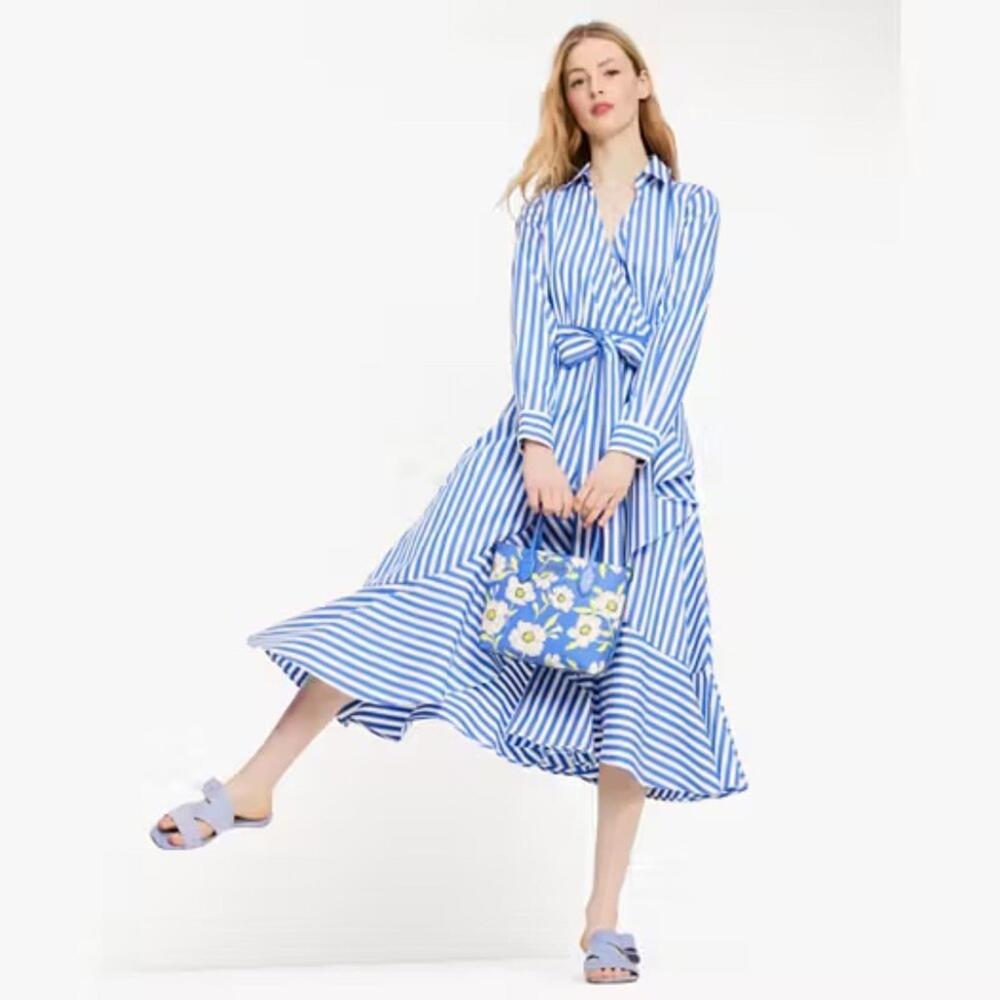 Striped Julia Wrap Dress